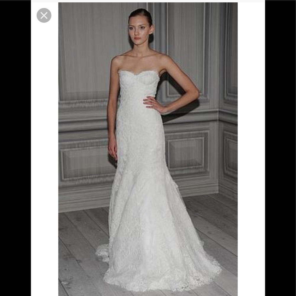 Bliss Monique Lhuillier lace  wedding gown
